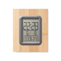 PORTAPENNE IN BAMBOO CON OROLOGIO
